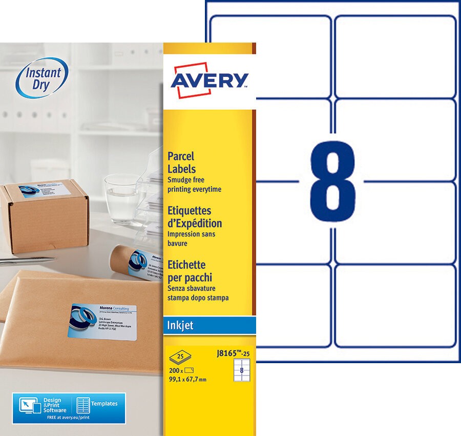 Etiquette adresse | J8165-25 | Avery