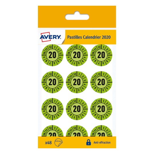 Pastilles calendrier