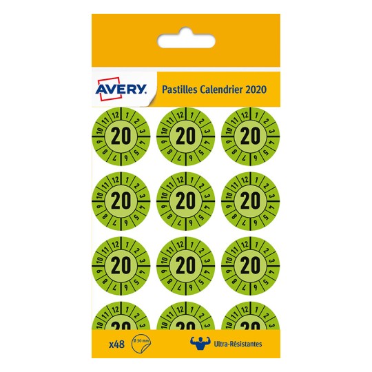 Pastilles calendrier