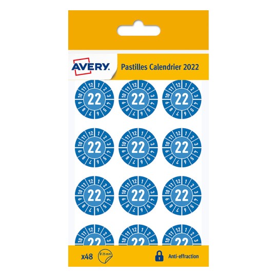 Pastilles calendrier