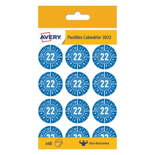 Pastilles calendrier