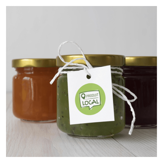 500 étiquettes Produit local Autocollantes en rouleau - IRLOCAL500
