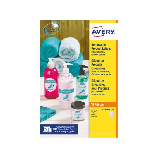 Etiquettes amovibles L4851REV-25