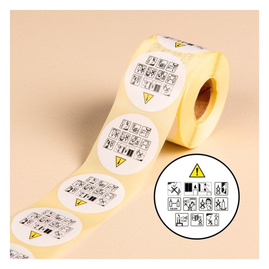 500 Etiquettes AFNOR rondes - ∅ 40 mm - en rouleau IRAFNOR500