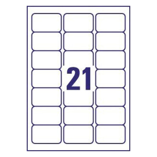 Etiquettes adresse J8160-10 63,5 x 38,1 mm