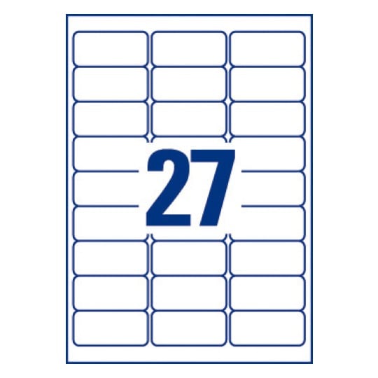 Etiquettes enlevables L4737REV-25 29,6 x 63,5 mm