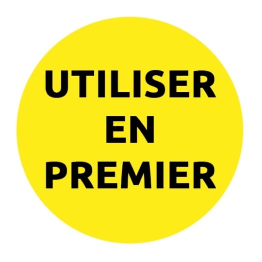 300 étiquettes "UTILISER EN PREMIER" pour la traçabilité alimentaire ETIPREMS