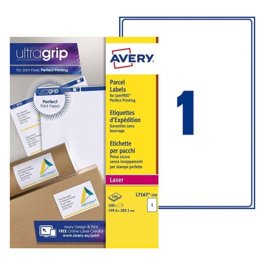 Etiquettes d'expédition L7167-100 Contenu: 100 Etiquettes / 100 Feuilles