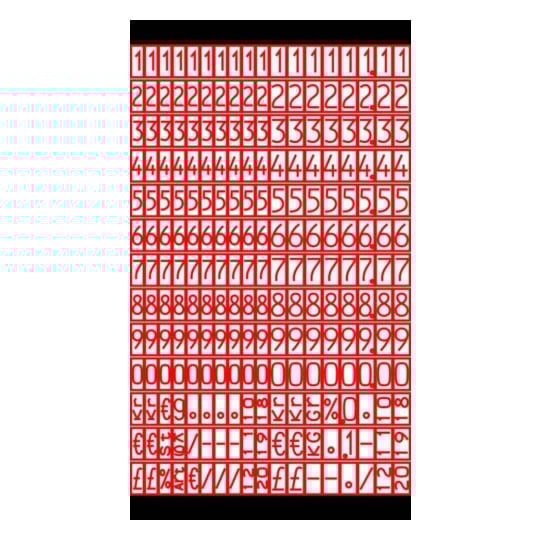 Pince à étiqueter 2 lignes (10 + 8 caractères) avec rouleau encreur et rouleau d'étiquettes PL2/18