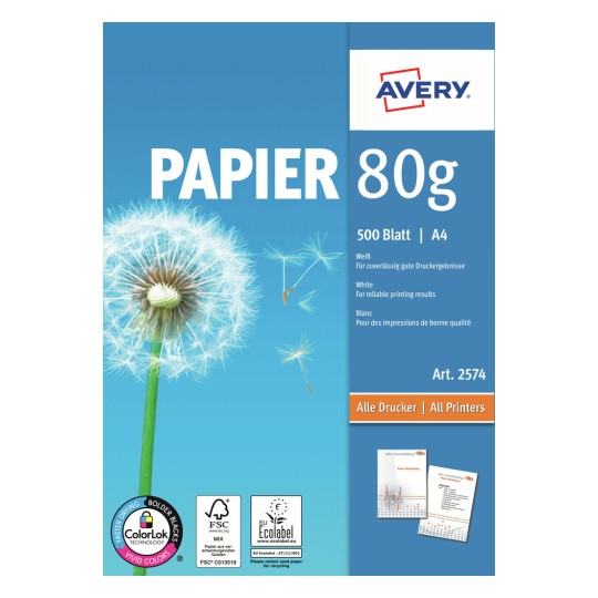 Papier imprimante et copieur 2574