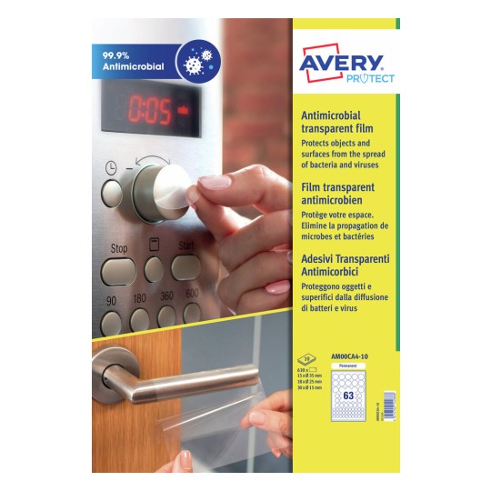 Stickers Ronds Antimicrobien  AM00CA4-10