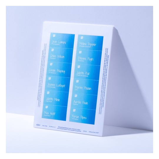240 inserts imprimables pour badges L4726-20