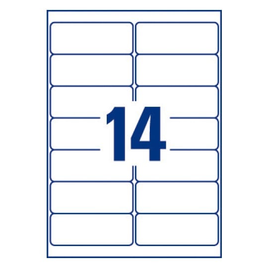 Etiquette adresse J8163-100 38,1 x 99,1 mm