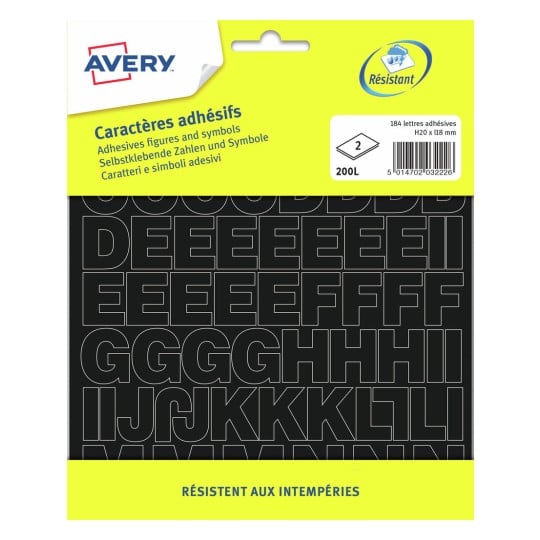 Lettres adhésifs 200L