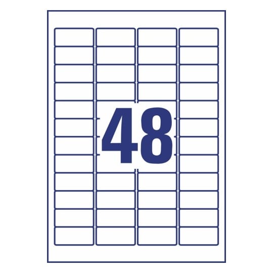 Etiquettes enlevables L4778REV-20 21,2 x 45,7 mm