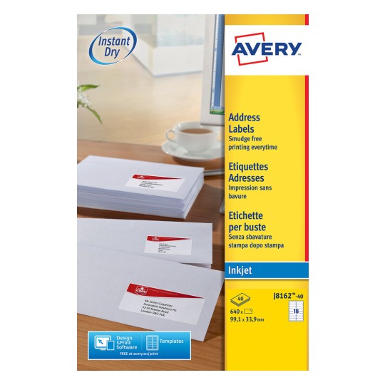 Etiquette adresse J8162-40