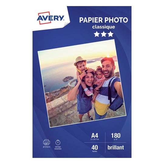 40 feuilles papier photo brillant classique 2741-40