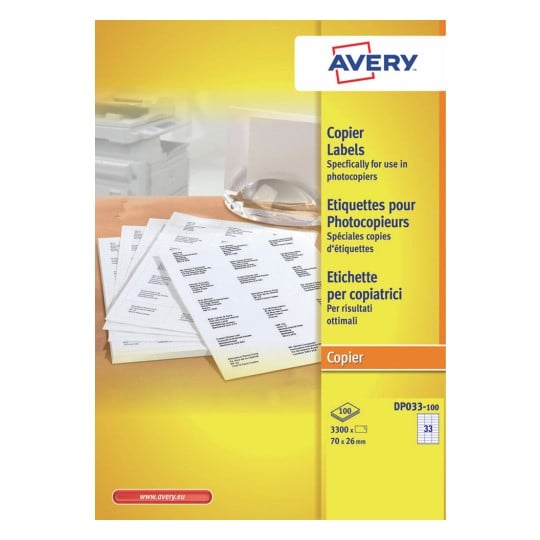 Etiquettes copieurs DP033-100