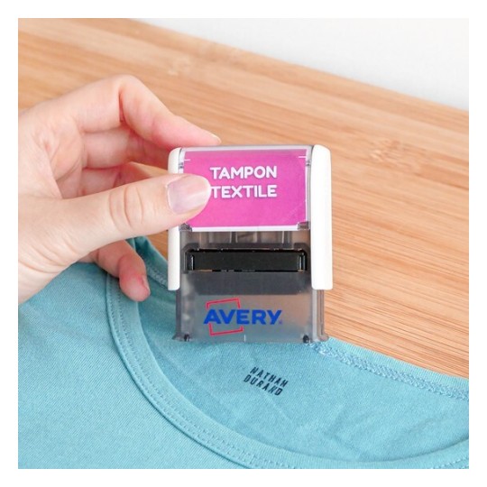 Tampon textile pour tissus, vêtements, étiquettes & sacs