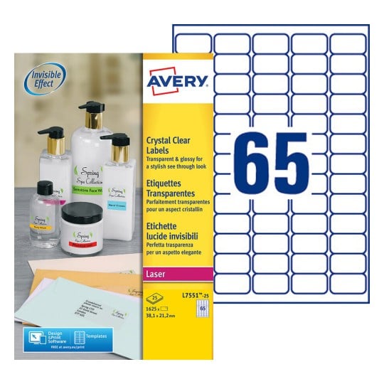 Etiquette mini L7551-25 Contenu: 1.625 Etiquettes / 25 Feuilles
