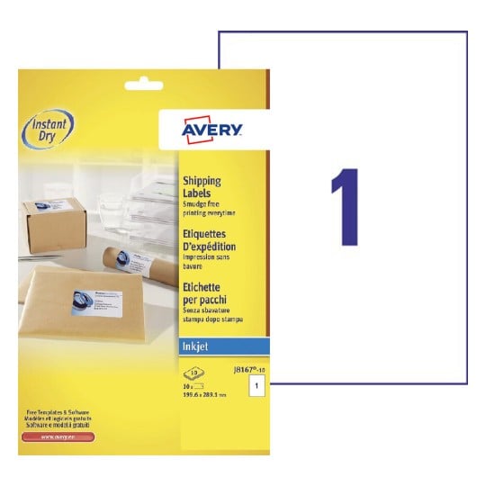 Etiquettes adresse J8167-10 Contenu: 10 Etiquettes / 10 Feuilles