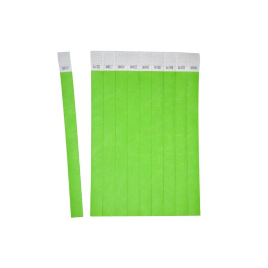 Linie Zwo Lot 1000 Bracelets Identification Tyvek 19x254mm - Contrôle Événement Invioable