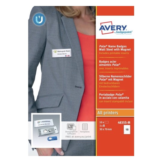 Badges à aimant Polar® 4835S-M