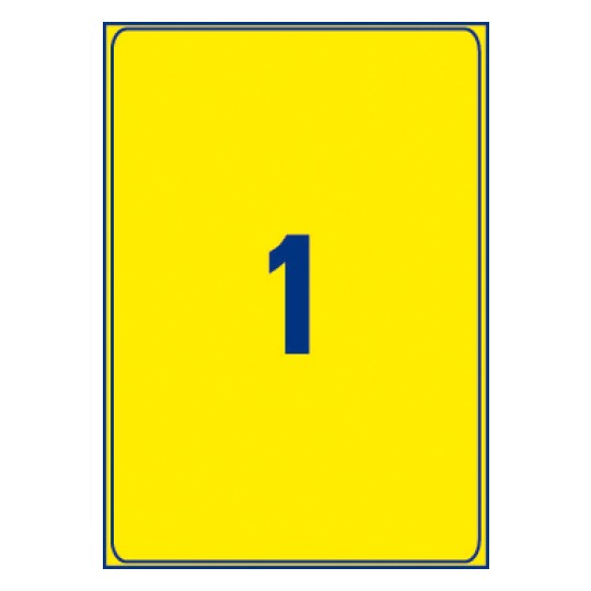 Etiquette enlevable couleur L6077-20 199,6 x 289,1 mm