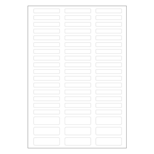 Etiquettes stylos imprimables J8110-3 A4