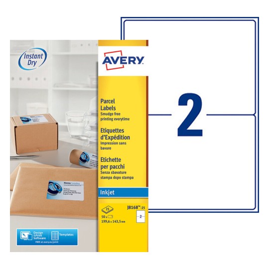 Etiquettes d'expédition J8168100 Avery