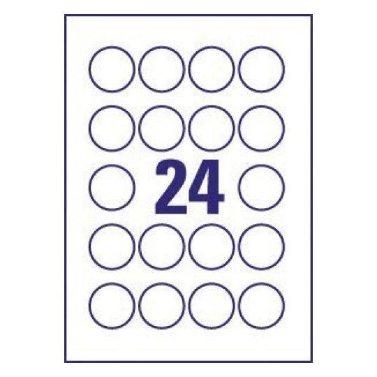 Etiquettes ultra-résistantes L6112-20 Ø 40 mm