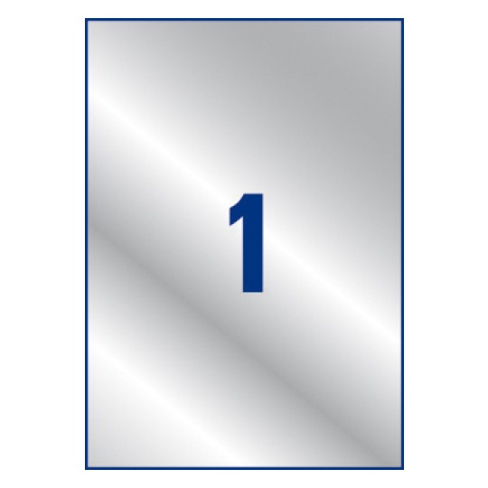 Etiquette ultra-résistante métallique L6013-20 297 x 210 mm