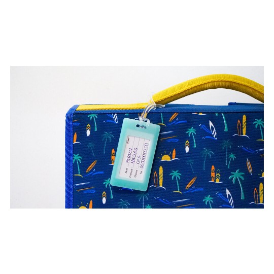 Lot de 2 étiquettes pour cartables, sac à dos et bagages, résistantes à l'eau BAGTAG