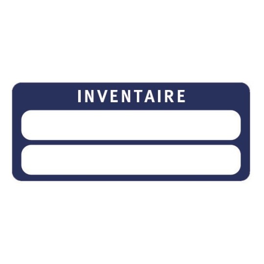 Etiquettes Inventaire Sécuritaires INV02AT 48 x 20 mm