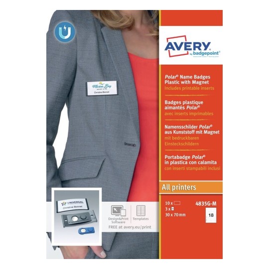 Badges à aimant Polar® 4835G-M
