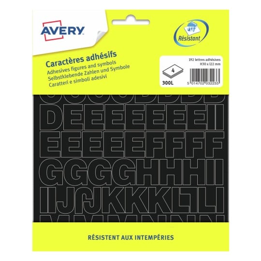 Lettres adhésifs 300L