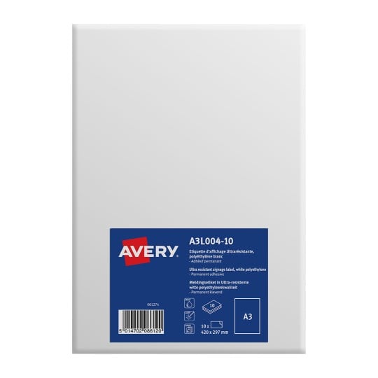 Etiquettes d'affichage A3 A3L004-10