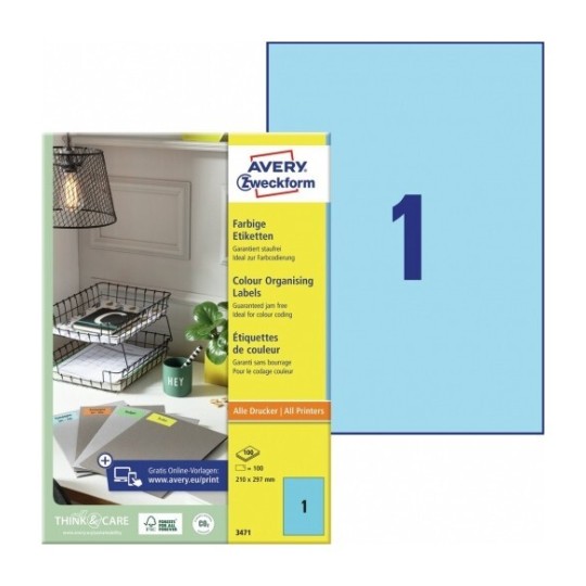 Etiquettes couleur 3471 Contenu: 100 Etiquettes / 100 Feuilles