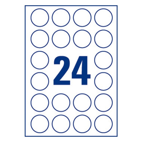 120 stickers transparents ronds 4cm decollables sans trace C9422CL-5 Ø 40 mm