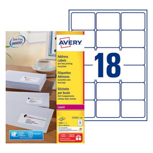 Etiquette adresse | L7161-100 | Avery