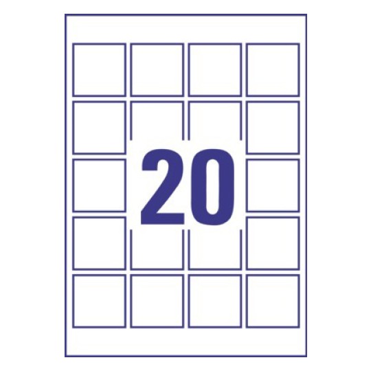 Etiquette produit L7126-8 45 x 45 mm
