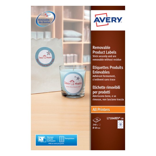 Etiquette produit L7104REV-20