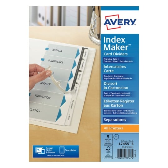 Intercalaires Index Maker 01810061
