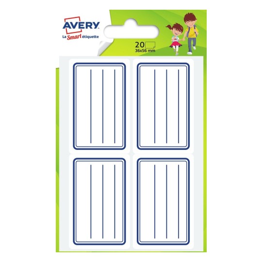 20 étiquettes scolaires ECOL20