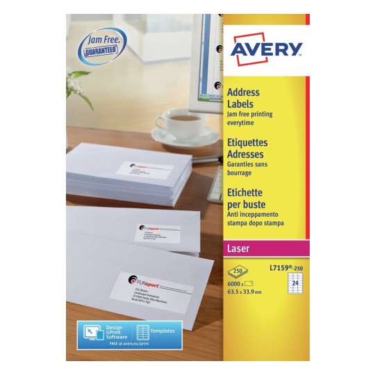 Etiquettes adresse L7159-250