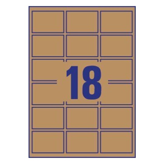 Etiquette produit L7110-20 62 x 42 mm