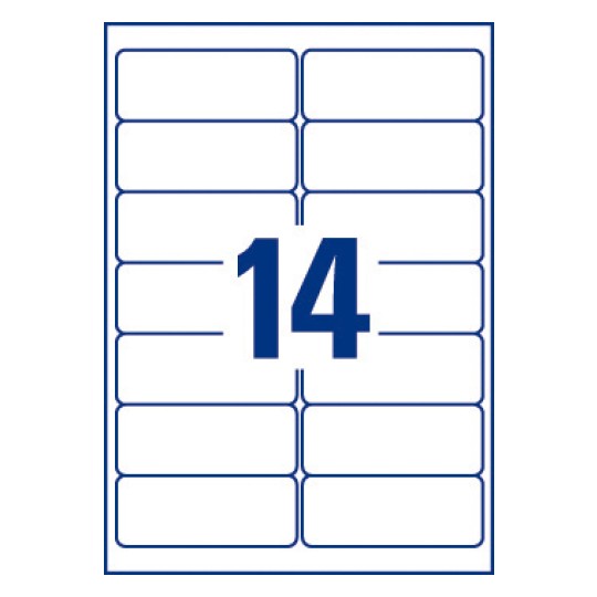 Etiquette adresse J8563-25 38,1 x 99,1 mm