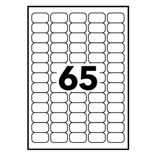 Etiquettes mini J8651-100 38,1 x 21,2 mm