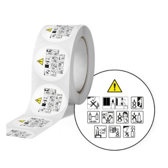 500 Etiquettes AFNOR rondes - ∅ 40 mm - en rouleau | IRAFNOR500 | Avery