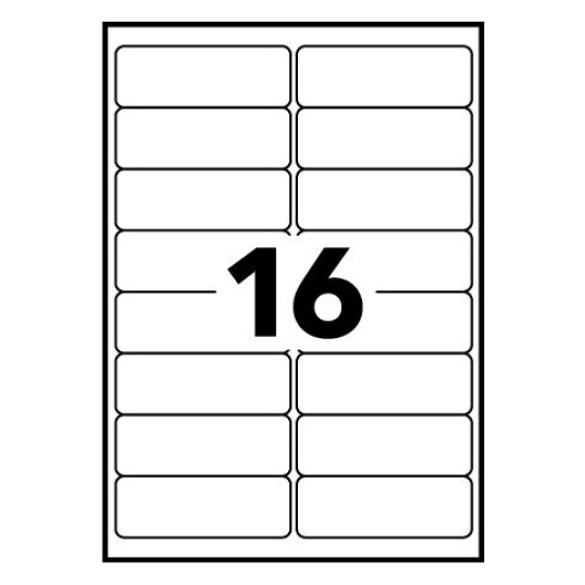 Etiquette adresse J8162-40 33,9 x 99,1 mm